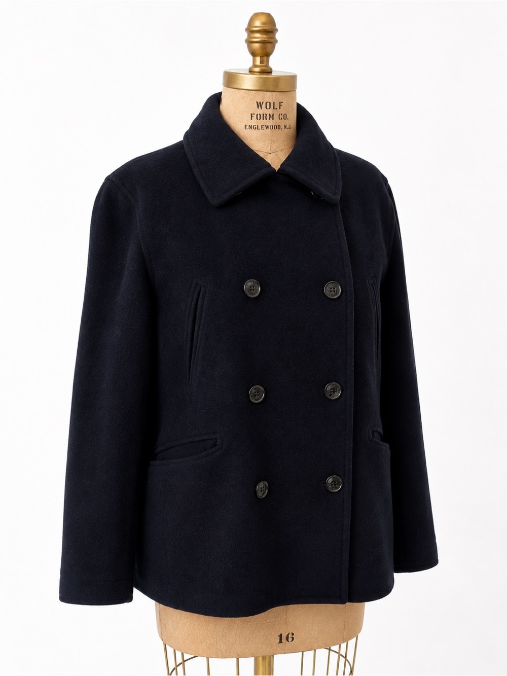 J. Crew Navy Double-Breasted Peacoat - Picture 4 of 10